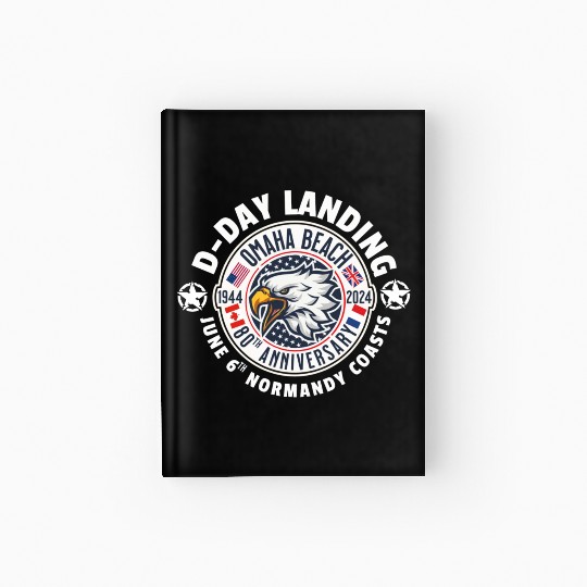 Omaha beach 80th anniversary Hardcover Journal