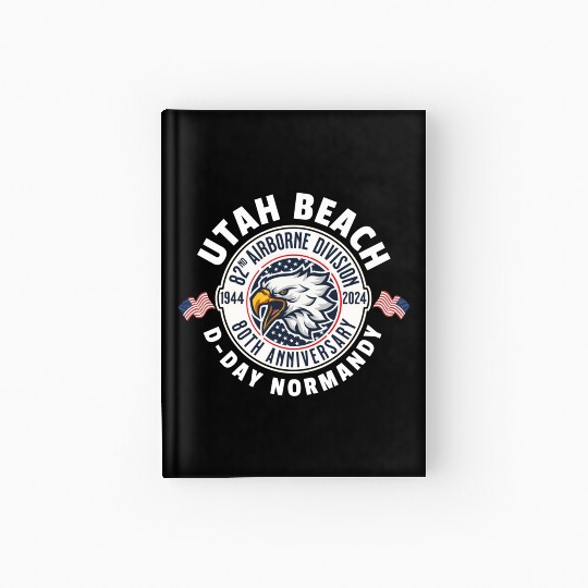 UTAH Beach airborne division 80th anniversary Hardcover Journal