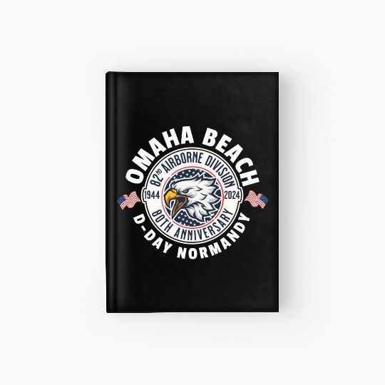 Omaha Beach airborne division 80th anniversary Hardcover Journal