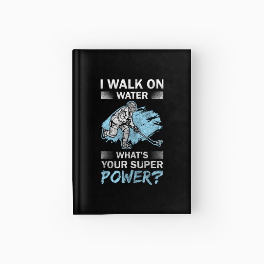 Sports Ice Hockey Mask Training Team Hardcover Journal