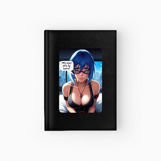 Cyberpunk Waifu Influencer Design 10 Hardcover Journal