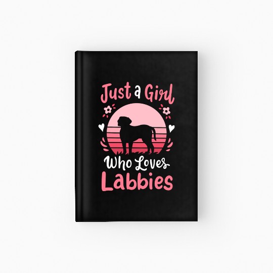 Labrador Labbie Dog Lover Retro Hardcover Journal