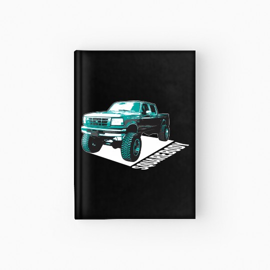 Squarebody Old School Body Car Truck Hardcover Journal