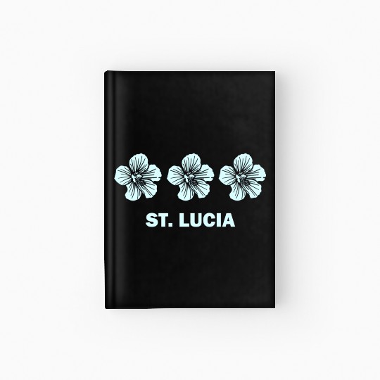 St Lucia Tropical Hibiscus Flower Hardcover Journal
