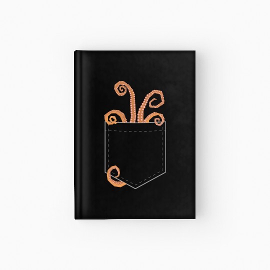 Octopus In The Pocket Funny Ocean Animals Lover Hardcover Journal