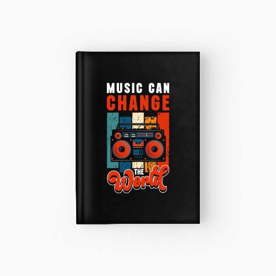 Dj Party Songs Vinyl Hardcover Journal