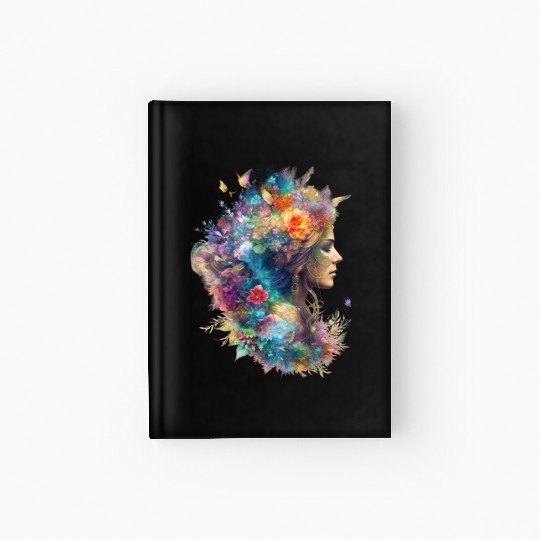 Color Me Creative: The Girl Coloring Illustration Hardcover Journal