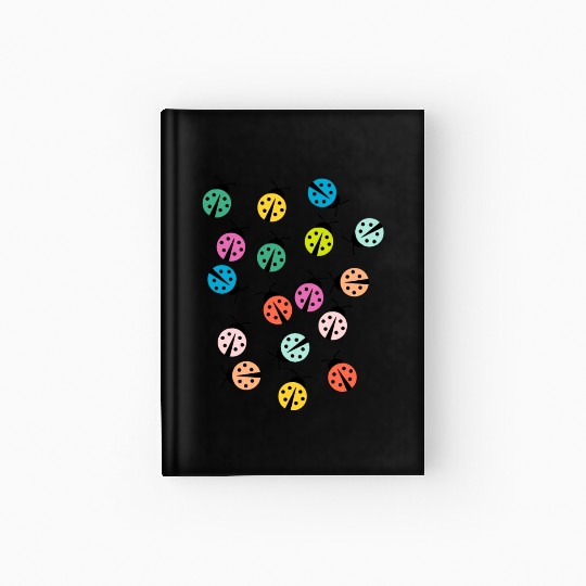 Cute and colorful ladybug Hardcover Journal