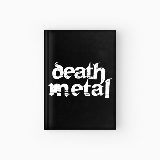 death metal logo design Hardcover Journal