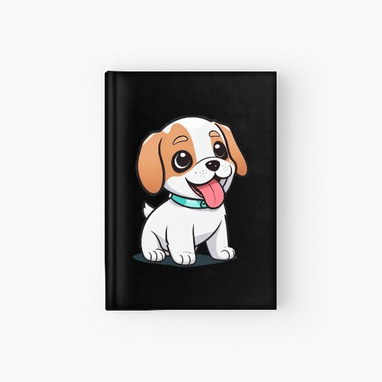 Cute Puppy Hardcover Journal