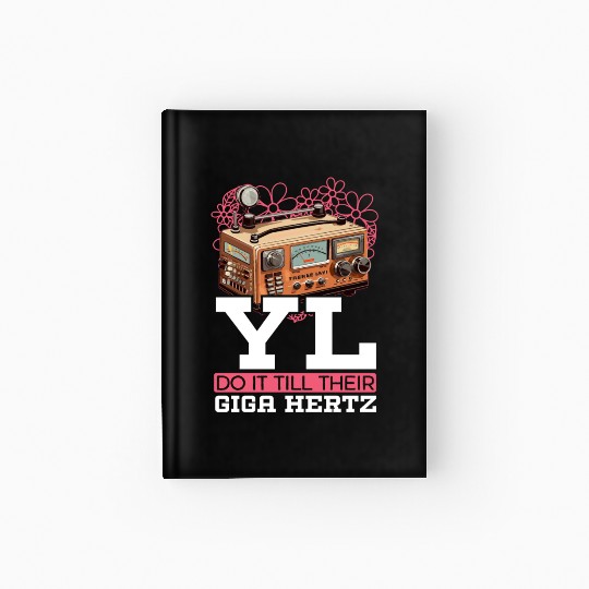 Ham Radio Operator Morse Code Radioactivity Hardcover Journal