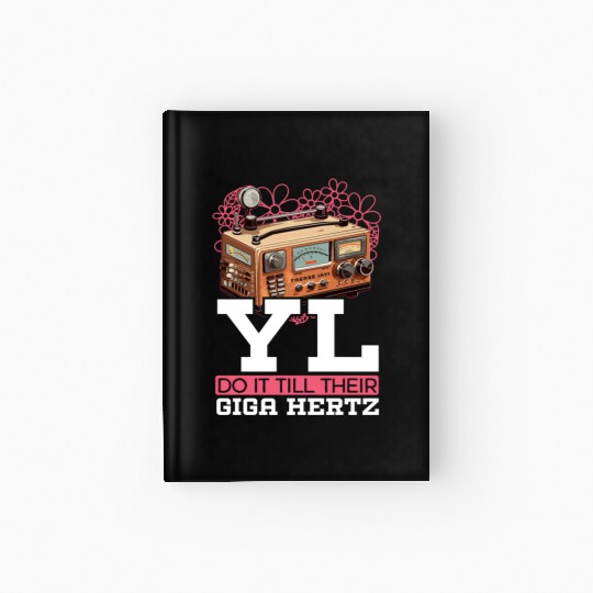 Ham Radio Operator Morse Code Radioactivity Hardcover Journal