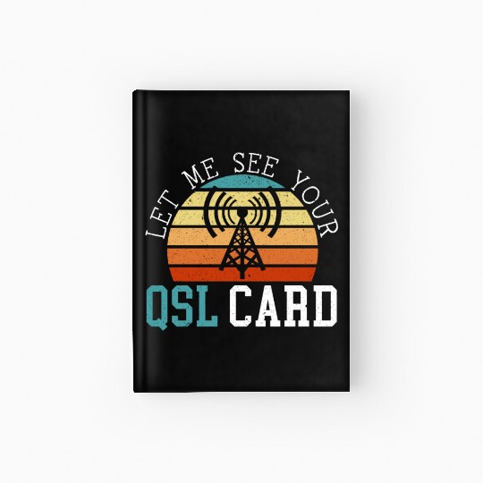 Ham Radio Operator Morse Code Radioactivity Hardcover Journal