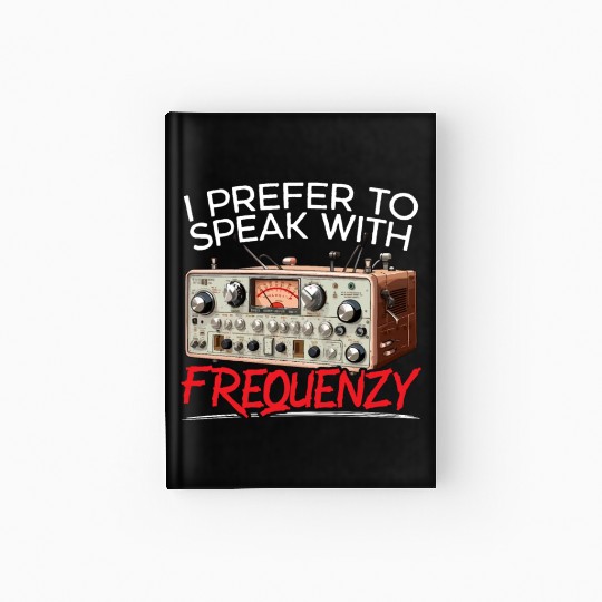 Ham Radio Operator Morse Code Radioactivity Hardcover Journal