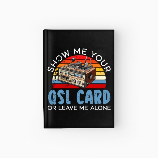 Ham Radio Operator Morse Code Radioactivity Hardcover Journal