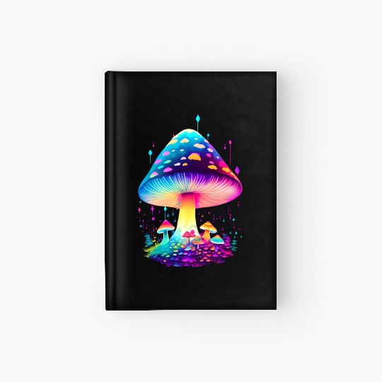 Enchanting Fungi: A Neon Wonderland Hardcover Journal