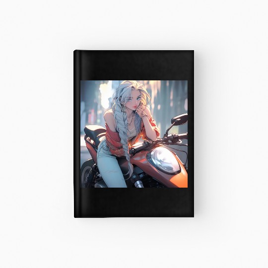 Cool Biker Chick Hardcover Journal
