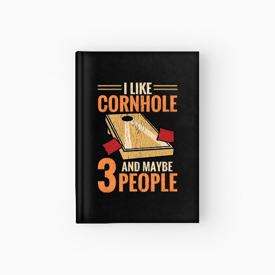Funny Corn Hole Hardcover Journal