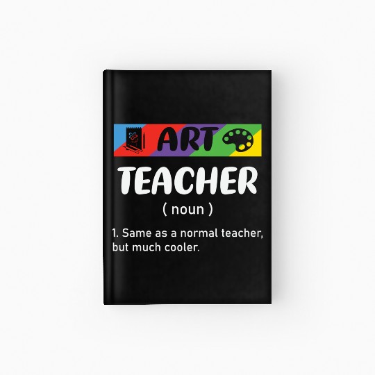 Art Teacher 70s Hardcover Journal