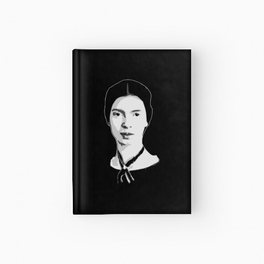 Emily Dickinson Black and White Hardcover Journal