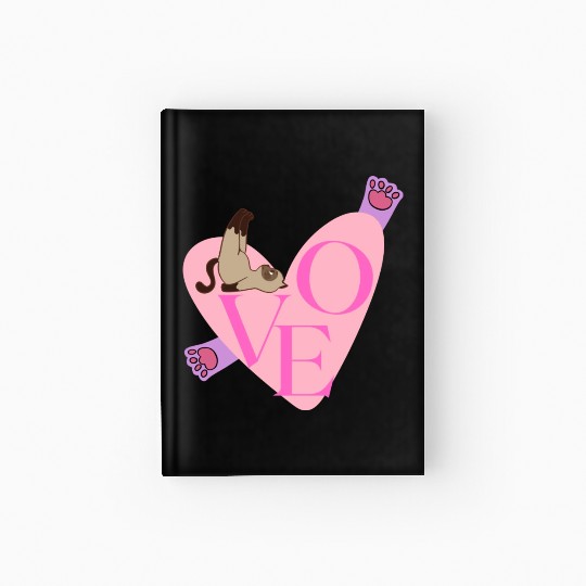 Love Cat nostalgia Hardcover Journal