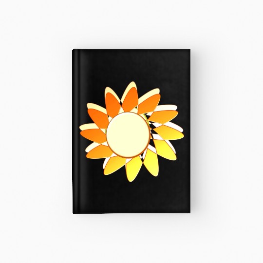 Yellow Flower Hardcover Journal