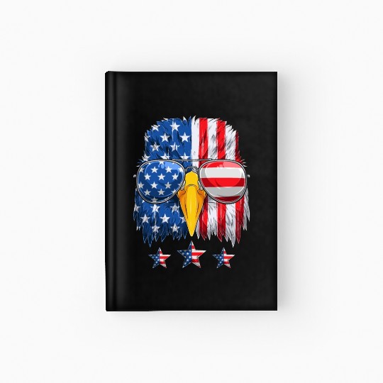 Patriots America Ealge Stars and Stripes US Pride Hardcover Journal
