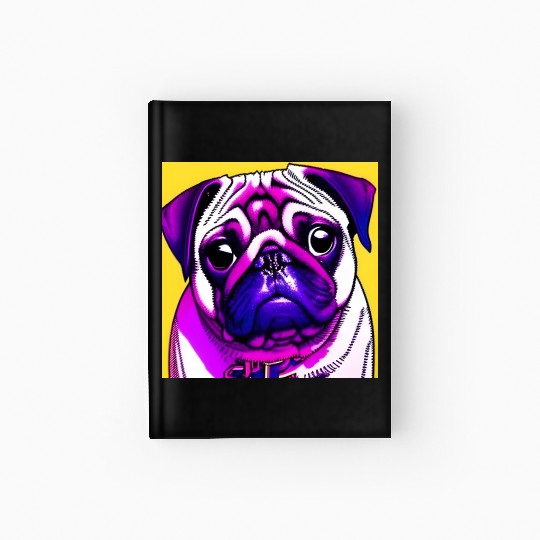 PUG POP ART Hardcover Journal