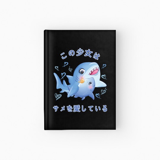 Shark Love Mom Shark Hardcover Journal