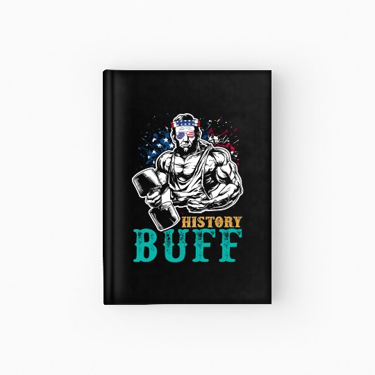 History Buff Independence Day Lincoln Patriot USA Hardcover Journal