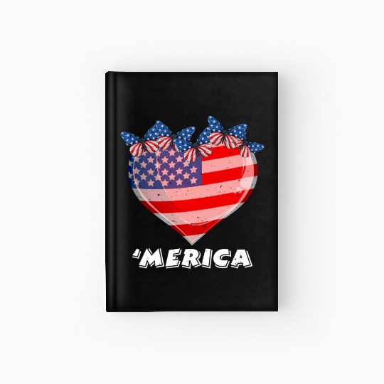 Patriotism Merica Pride US Patriots USA Fan Hardcover Journal