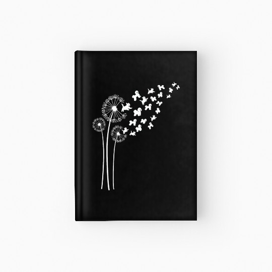 Bichon Frise Dandelion Flower For Dandelions Hardcover Journal