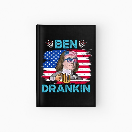 Ben Drankin US President Independence Day Hardcover Journal