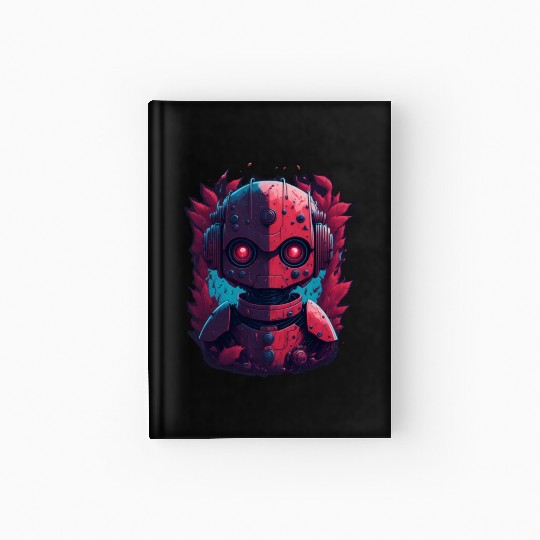 Ninja robot nice Hardcover Journal AI design