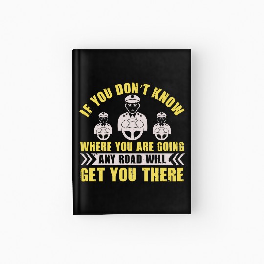 US Truck driver Gift Hardcover Journal