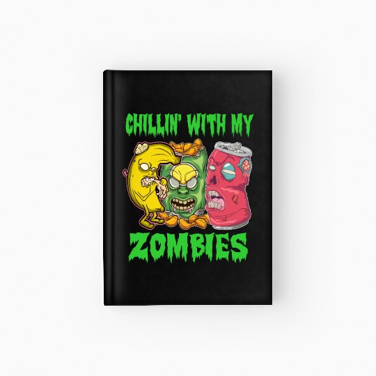 Zombie Halloween Food Lover Hardcover Journal