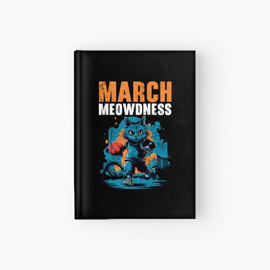 Basketball Cat Basketball Player I Love Basketball Hardcover Journal