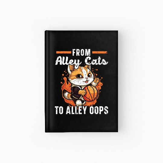 Basketball Cat Basketball Player I Love Basketball Hardcover Journal