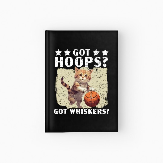 Basketball Cat Basketball Player I Love Basketball Hardcover Journal