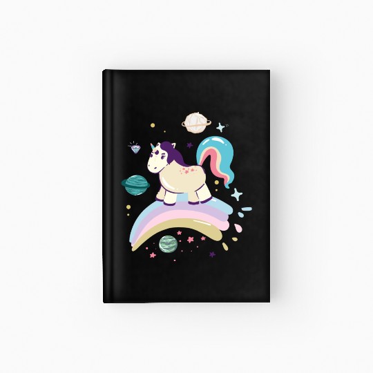 Unicorn rainbow Hardcover Journal