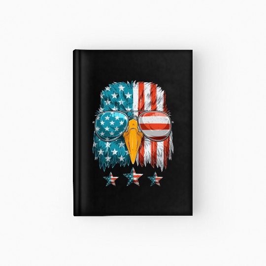 Patriots America Ealge Stars and Stripes US Pride Hardcover Journal