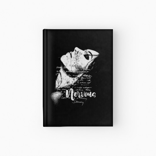 Y2k Aesthetic Grunge - Nervous Hardcover Journal