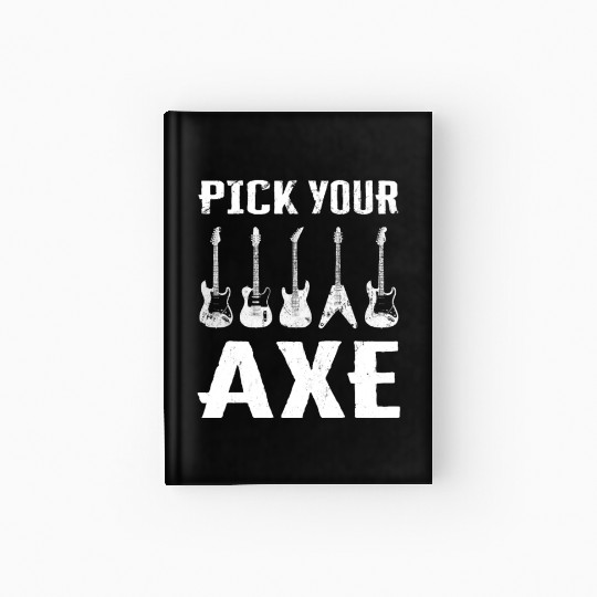 E Guitar Player Electric Guitar Music Pick Your Hardcover Journal