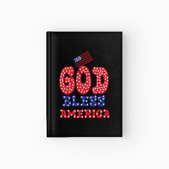 PATRIOTIC DAY GOD BLESS AMERICA Hardcover Journal