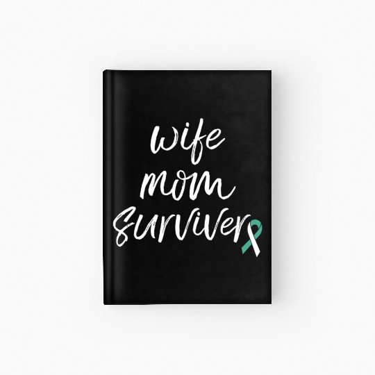 Cervical Cancer Awareness Products Ribbon Survivor Hardcover Journal