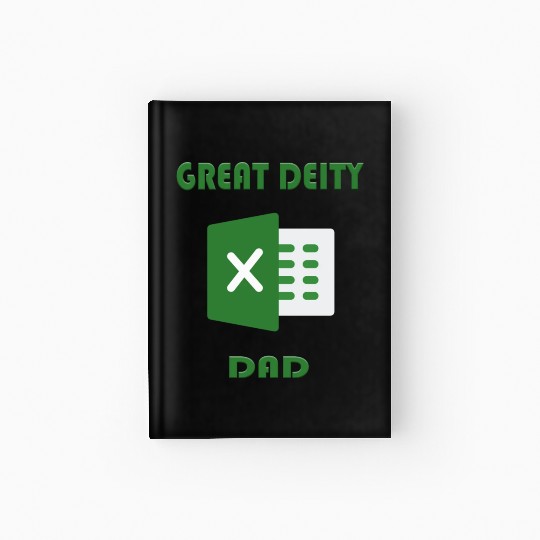 Great deity excel dad Hardcover Journal