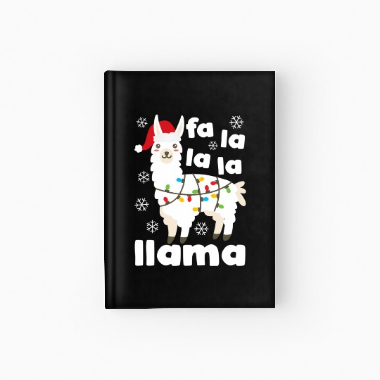 Fa La La Llama Falala Kawaii Snow Lamb Hardcover Journal