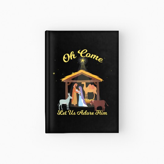 Let Us Adore Him - Advent Nativity Scene North Hardcover Journal