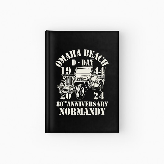 Omaha Beach 1944 D Day 2024 80th Anniversary Hardcover Journal