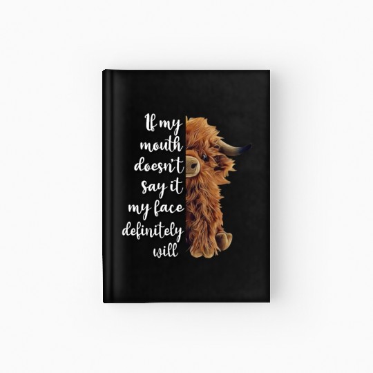 Scottish Highland Cow Hardcover Journal
